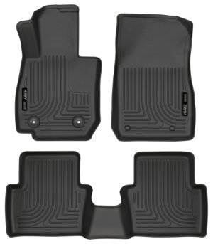 Mazda CX 3 Floor Mats - Front + Rear - Husky Liners - WeatherBeater - Black - 2017